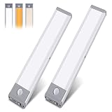 VYANLIGHT 58-LED Motion Sensor Light Indoor, Motion Activated Closet Light, USB Rechargeable Wireles