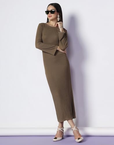 Image of Selvia Women's Trendy Ragular Fit Western Top, Ribbed Lycra TN-Shirt for Woman Stylish.