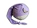 AMOS and SAWYER Knotted Sleeping Hat, Photography Prop (Newborn, Lilac - Moon Button)
