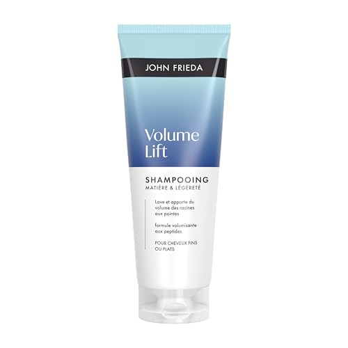 John Frieda Volume Lift Champú Volumen y Cuerpo | Aporta hasta un 45% Más de Volumen desde la Raíz | Cabello Fino y Apelmazado | Fórmula Vegana sin Siliconas | Travel Size 75 ml