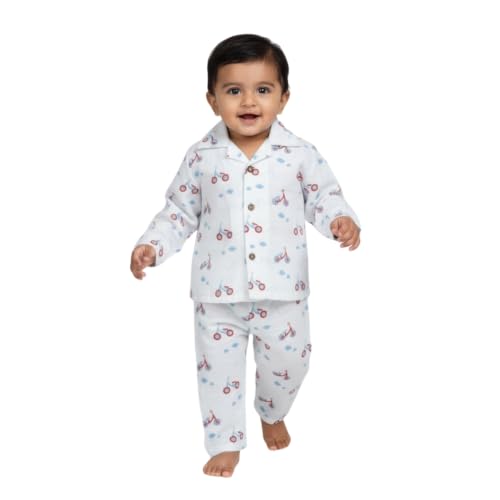 Image of 100% Cotton Muslin Pant Shirt Set | Ultra Soft Breathable Toddler Outfit | Summer Wear Kids Clothing | Skin Friendly Comfortable Fit | SIZE | PRINT