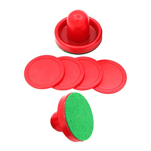 BESPORTBLE 1 Set Professional Air Hockey Replacement Includes Paddles and Cloth Essential Accessories for Convenient Air Hockey Gameplay and Game Fun