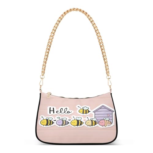 Sac à main pour le travail élégant et moderne avec chaîne dorée