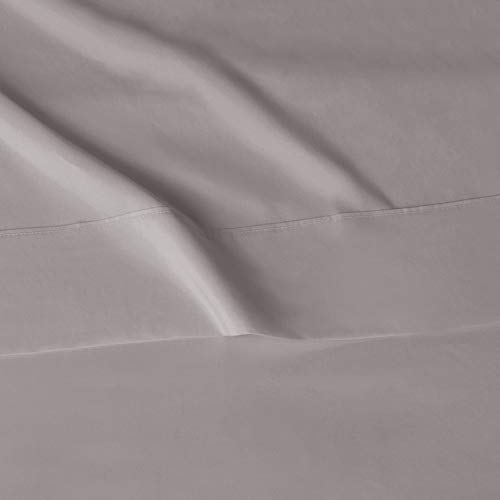 Image of Amazon Basics Lightweight Soft Microfiber 3 Piece Bed Sheet Set with 14-Inch Deep Pockets, Twin XL, Pack of 42, Dark Grey, Solid