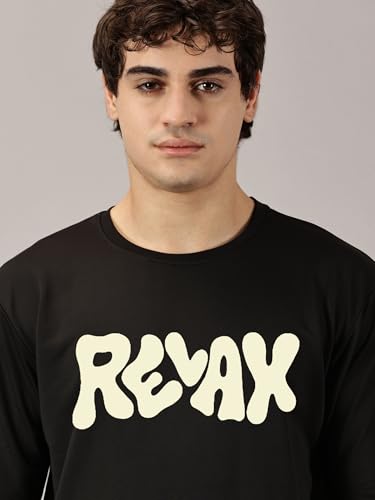 Image of RodZen Men's Cotton Round Neck Printed Oversized Loose Fit T-Shirt
