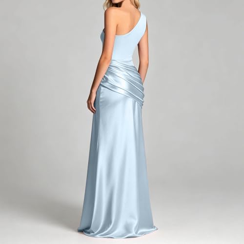 Robe de soirée en satin sans bretelles pour bal - 6