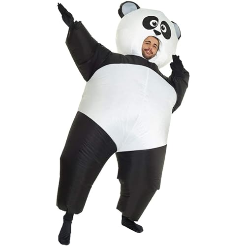 image for Morph Inflatable Panda Costume Adult, Halloween Inflatable Costume Out