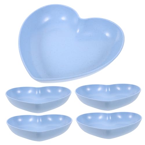 Abaodam 5個 ヤドカリ カニ 餌 皿 水 水槽 装飾 爬虫類 ボウル 爬虫類 餌 皿 ホーム ボウル 皿 ヤドカリ カニ 皿 小麦