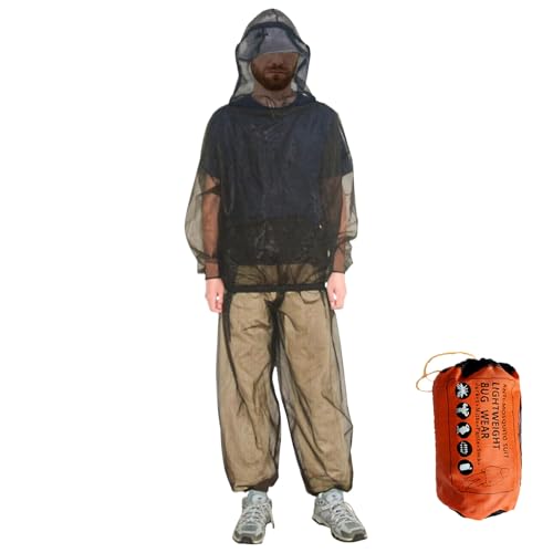 Generico Mono anti insectos - Protección completa cobertura total, pantalones de suave y transpirable con para escalar senderismo actividades al aire libre, S/M, riferimento alla