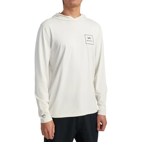 RVCA Men's Long Sleeve Hooded Surf Shirt