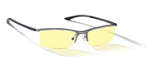 GUNNAR Gaming and Computer Eyewear/Emissary, Amber Tint - Patented Lens, Reduce Digital Eye Strain, Block 65% of Harmful Blue Light
