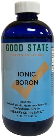 Good State -Liquid Ionic Minerals Boron (96 Days At 5mg. - Plus 2 Mg Fulvic Acid)