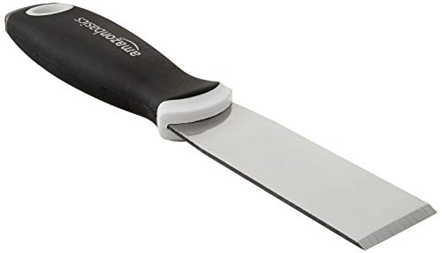 Amazon Basics 1-1/4" Chisel, Soft Grip, Carbon Steel Putty Knife With Hammer End #TOP2