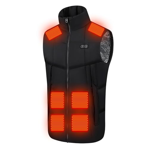 Mens Heated Jackets, Windproof Heated Vest, Charging Heating Coat Designed for Outdoor Work and Activities