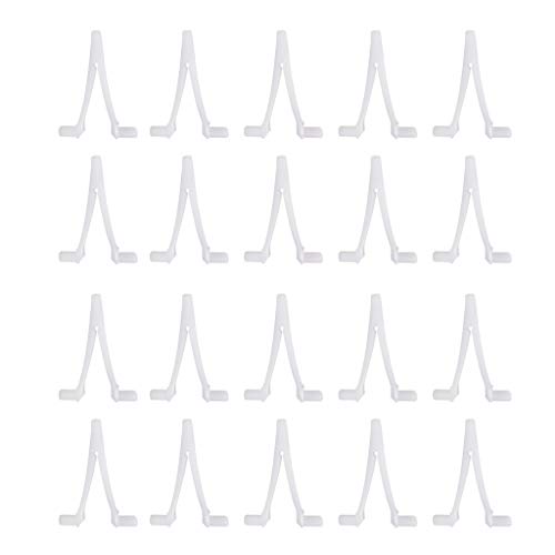 Fenteer Set of 20 White Quick Snap Replacement Butterfly Clips for Swimming Pool Pole Attachments