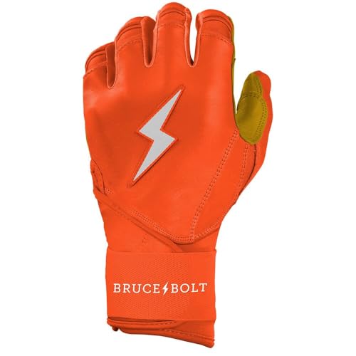 Guantes de bateo con puño largo y ajuste seguro para béisbol 3