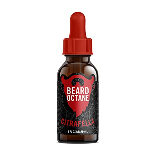 Beard Octane - Citrafella Beard Oil - 1 Fl. Oz. - Premium Beard Care With Jojoba Oil - Beard Itch And Dry Skin Relief - All Natural Ingredients - Handcrafted In The Usa #TOP21