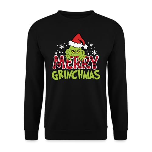 Unibly Merry Grinchmas Familie - Weihnachten Pullover, Schwarz, L