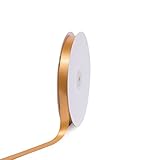 Creative Ideas PSF0508-690 Solid Satin Ribbon, Antique Gold, 5/8