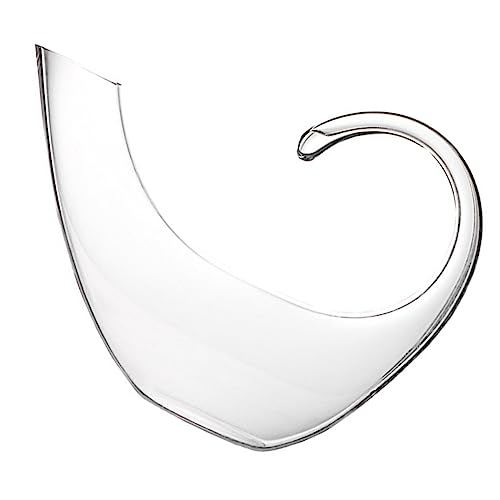 SOLUSTRE Decantador de Vino de Cristal Transparente con Gran Capacidad Diseño Elegante para Uso Doméstico Práctico Dispensador para Bebidas y Licor