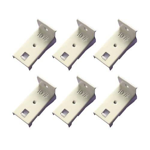 Soporte Para Riel De Cortinas De Techo | 6 Piezas De Soportes De Pared Para Riel Cortinas,Accesorios De Montaje Con Conexión De Alta Resistencia Para Hogar Hotel Apartamento Habitación De
