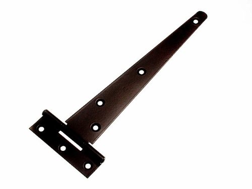 One Stop DIY 24 x para 200 mm zawiasy T-shirt czarny malowany proszkowo stal nowość
