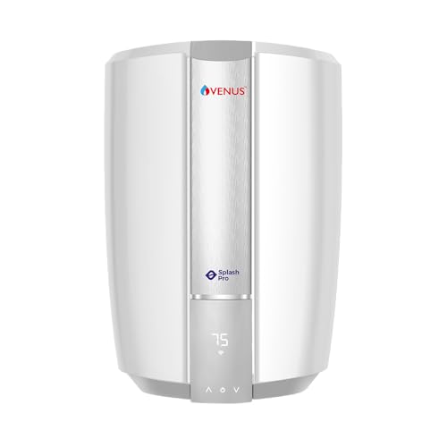 Image of Venus Splash Pro IOT | 25SW 25Litre Storage Water Heater | Iot enabled wifi controlled Smart Geyser Porcelain Enamelled Glass Lined Tank | 5star ENERGY SAVING rating | Guarantee 10 Years on Tank | 5AC