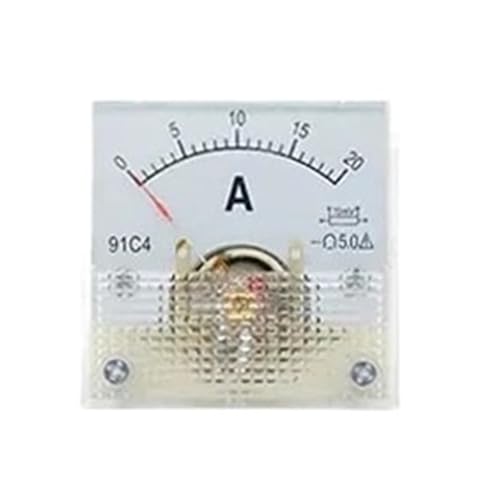 Ampèremètre DC 0-100mA analogique 91C4 encastrable pour panneau électrique 45x45mm