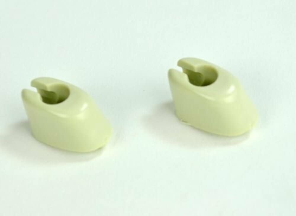 Sun Visor Clips, Fits Beetle 65-67, Bus 68-79, Ivory, Pair, Compatible with Dune Buggy