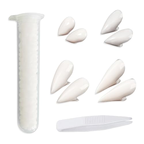 4 pares de dentes de vampiro, vampiro, dentes de vampiro de Halloween, para crianças, fantasia de Dent Dracula, caninos para adultos, conjunto de cola, 10 g, Cosplay, Halloween, dentaduras