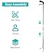 Snake Grabber Tool, 78 Inch Heavy Duty Snake Tongs, Stainless Steel Reptile Catcher Grabber with Anti-Slip Grip, Wide Jaw Multi-Function Handling Tool with Lock, Gloves
