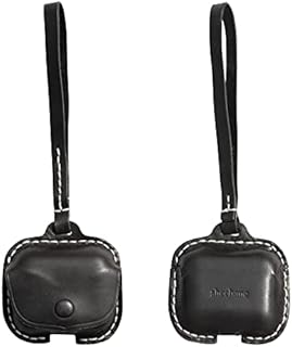 AirPods 3rd Generation Case Cover 2021,Leather Airpod Case 3rd Generation, Protective Case with Strap String for AirPod 3rd Generation Charging Case, Wireless Charging(Black)