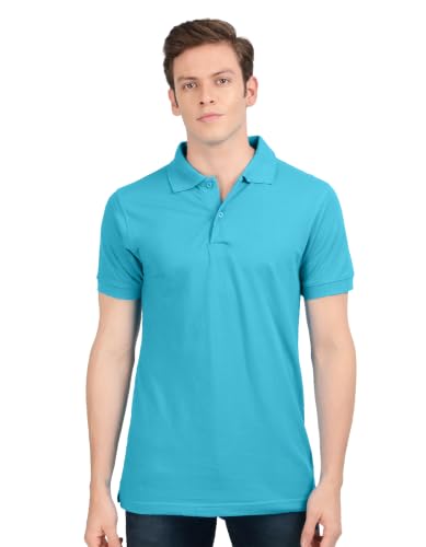 Image of Scott International Men's Cotton Polo T-Shirt | Six Degrees Soft & Breathable Collared T-Shirt | Half Sleeve Regular Fit Casual Wear | Comfortable Everyday Polo T-Shirt for Men