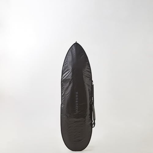 nanazero Surfboard Daily Use Bag 6'8" Black Surfboard Case Protective Cover for Mid-Length Boards