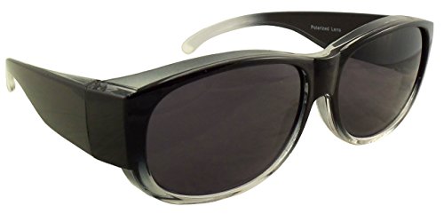 Womens Ombre Fit Over Sunglasses with Polarized Lenses - Wear Over Prescription Glasses - Case Included