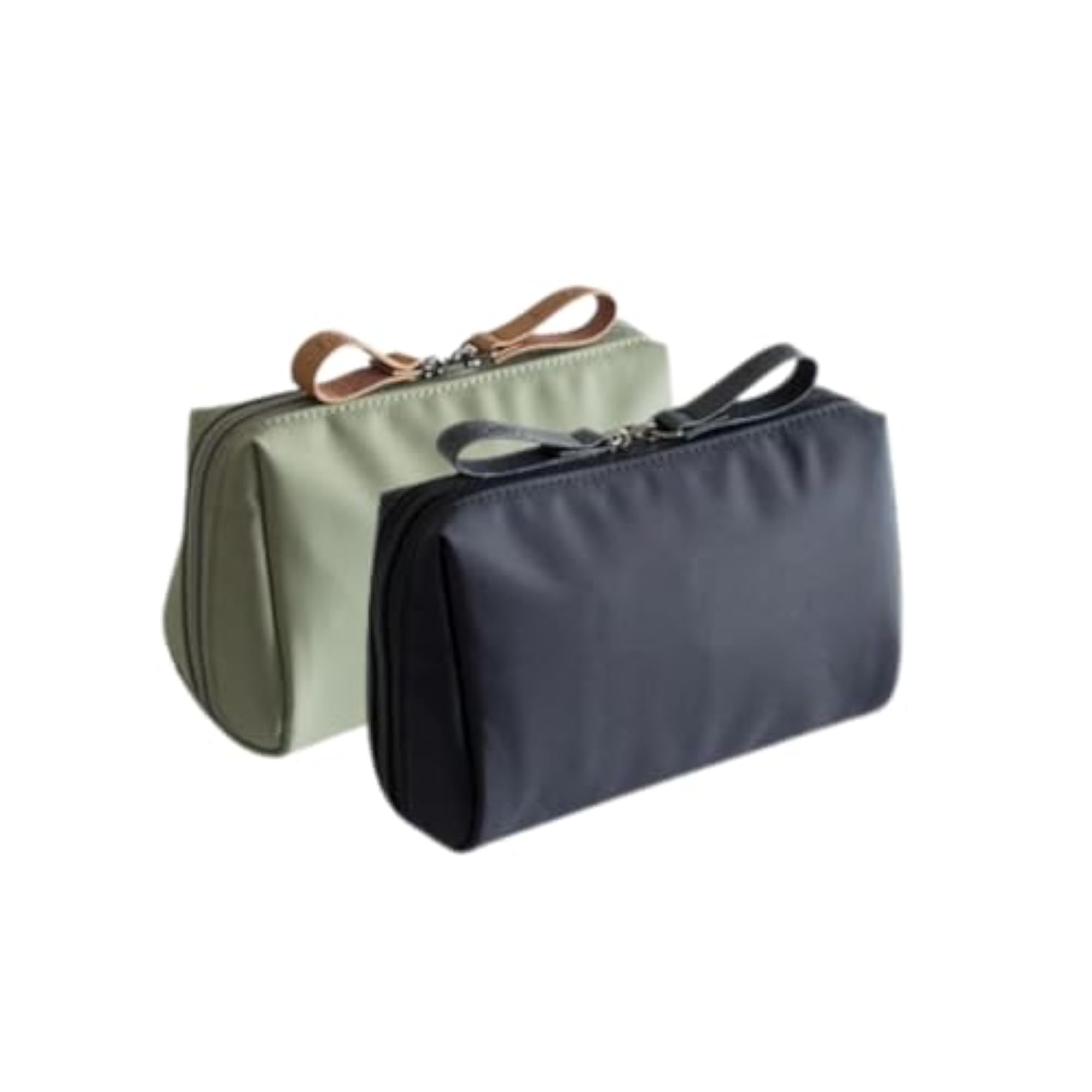 2 Pack Small Waterproof Makeup Pouch Set for Travel