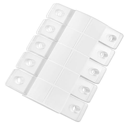 200 Pack Ring Binder Stickers Self-Adhesive Hole Labels Clear Binder Sheet Converter Stickers Clear Hole Reinforcement Sticker for Ring Binders Bill Paper Photos Postcards Document