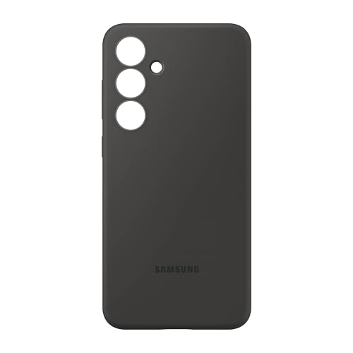 Image of Samsung Galaxy S24 FE Silicone Phone Case, Protective Cover with Color Variety, Smooth Grip, Soft and Sleek Design, Seamless Fit, US Version, Black