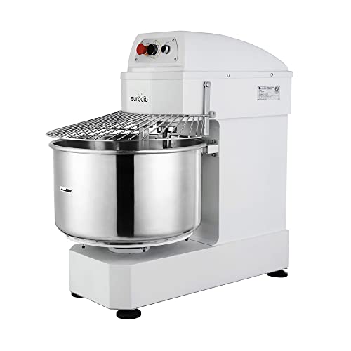 Eurodib LM50T 50-Quart Commercial Spiral Dough Mixer, 220v, White