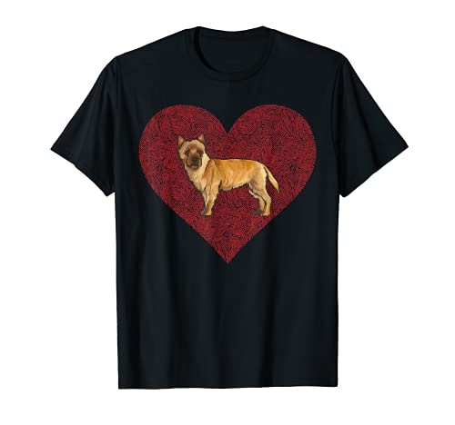 Cairn Terrier Valentines Day Dog Love Fingerprint T-Shirt, Black