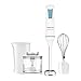 Taurus – Batidora de Mano Robot 1000 Plus INOX, 2 velocidades + Turbo, Cuchillas INOX, Campana Antisalpicaduras, Ergonómica, Libre de BPA, Apta Lavavajillas, con Accesorios
