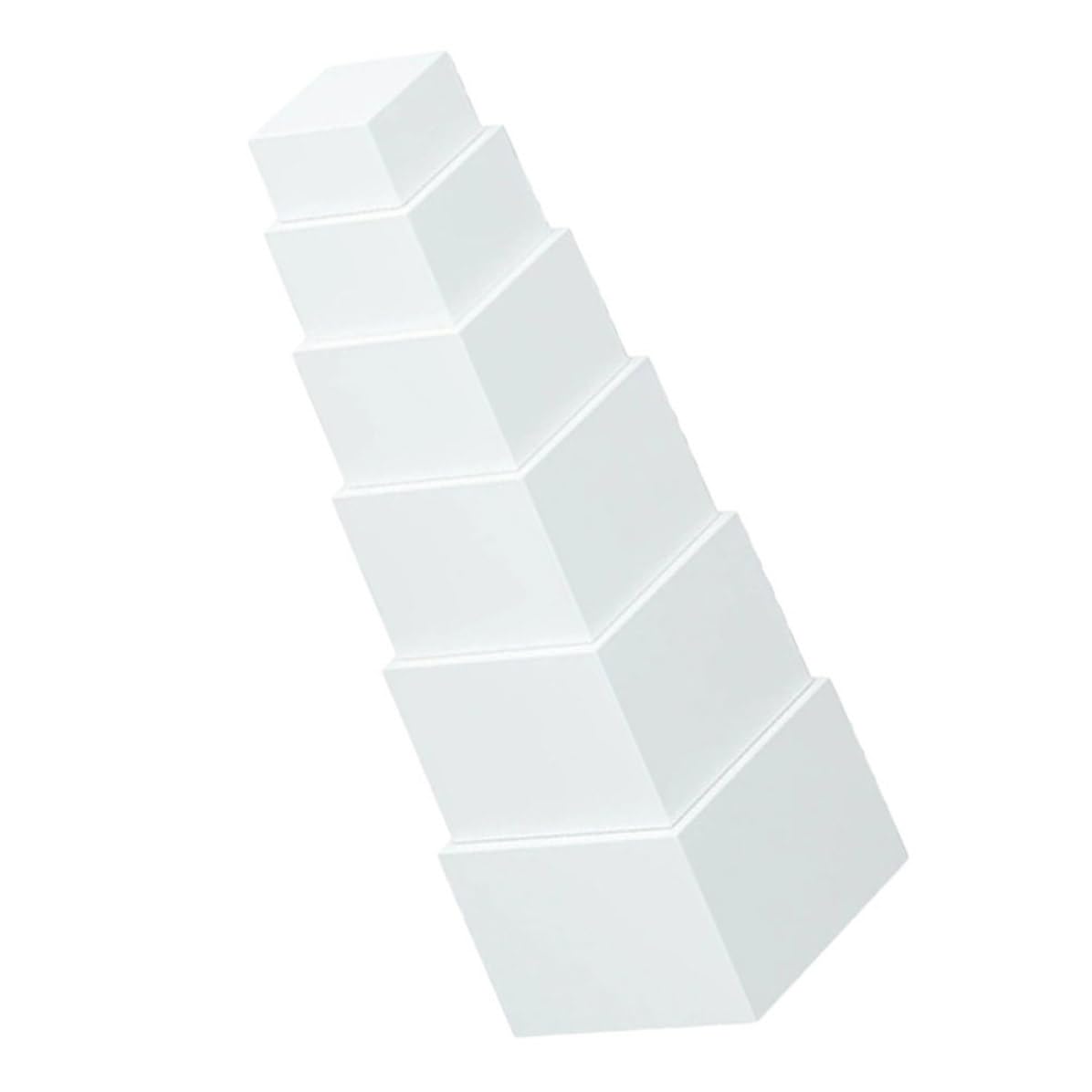 Operitacx 6 Pièces Présentoir à Desserts Cubiques Blanc en Plastique