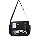 Imagen de AZIDWERYQ Bolso Escolar Japonés Kawaii Crossbody Nylon Negro Ita Bolso con Pin Display Bolsillo Correa Ajustable Gran Capacidad Ita Monedero para Niñas Mujeres Japonesas