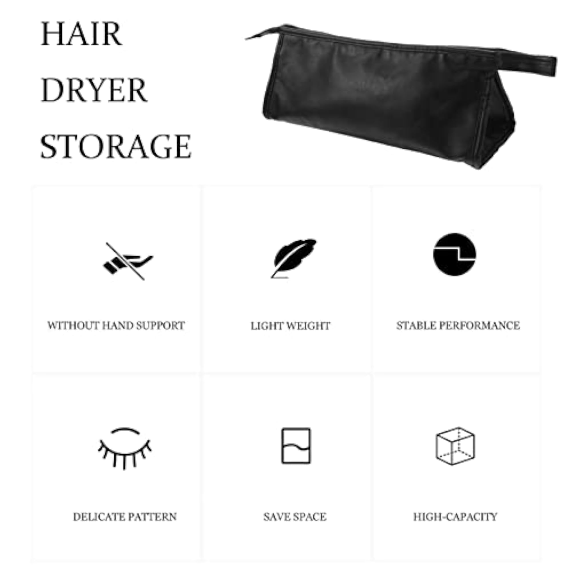 Hair Dryer Storage Bag for Travel and Organisation