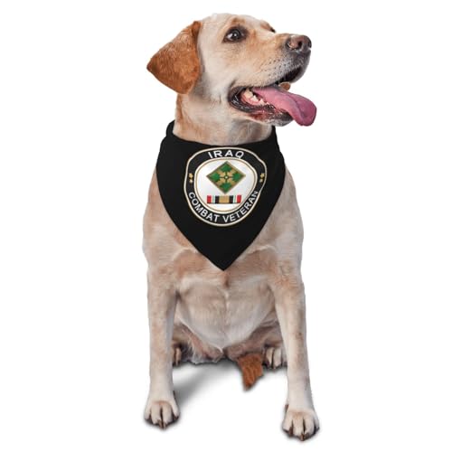 4th Infantry Division Iraq Combat Veteran Dog Scarf Pet Bandana Cat Pet Bibs