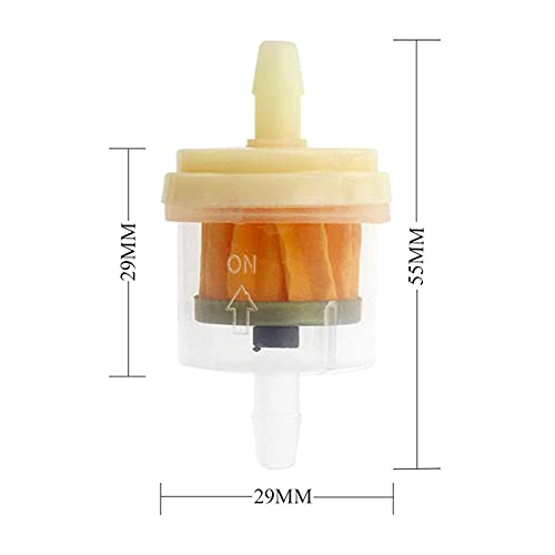 Cococart Universal Gas Inline Fuel Filters With Magnet For Atv Motorcycle 3/16" 5Mm-6Mm 10 Pack (10 Pack) #TOP2