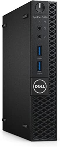 DELL OptiPlex 3050 MFF Core i3-6100T 8GB 120GB SSD HDMI WiFi Windows 10 Pro Desktop PC Computer (Renewed)