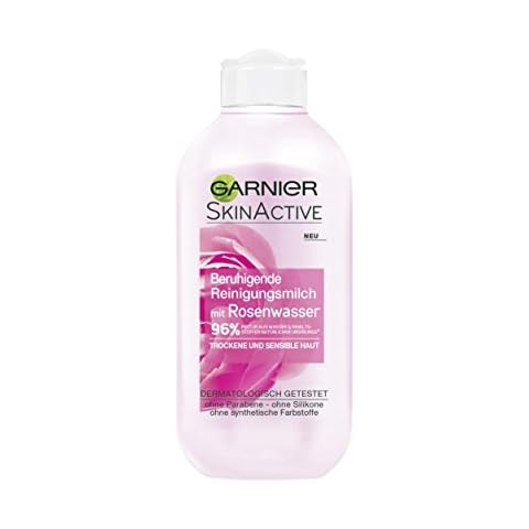 Garnier Esquí nactive Leche limpiadora con Rose Agua seca y sensible piel Cover