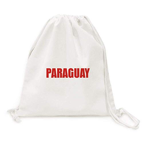 Sac shopping en toile Paraguay rouge pliable pour éviter les sacs plastique