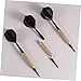 Hemoton 3Pcs Practice Pin Professional Copper Flights for Enhanced Accuracy and Balance Sports Supplies for Men and Women Black